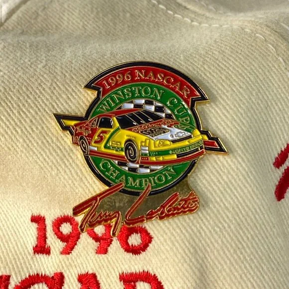 Vtg Snapback Hat w Pins 1996 Nascar Winston Cup Terry LaBonte Chase Kelloggs